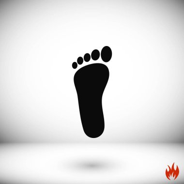 Ayak vektör simgesi