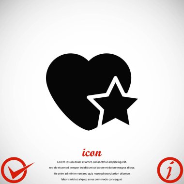 kalp yıldız simgesi