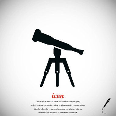 Teleskop simge vektör