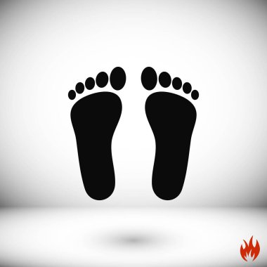 Ayak vektör simgesi