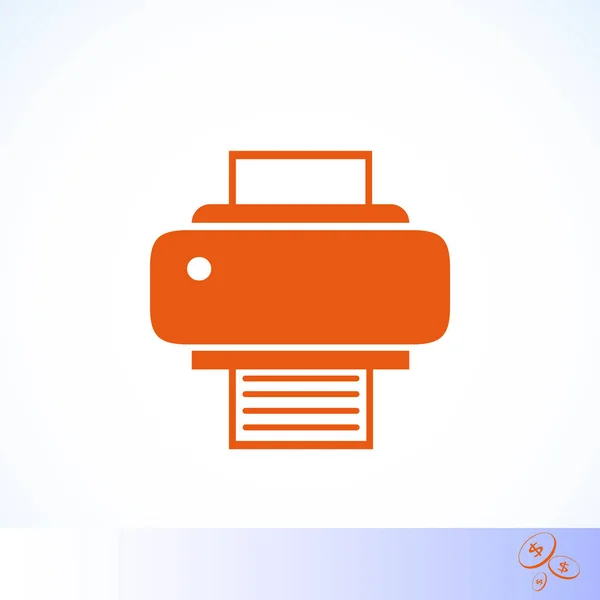 Impresora icono vector — Vector de stock