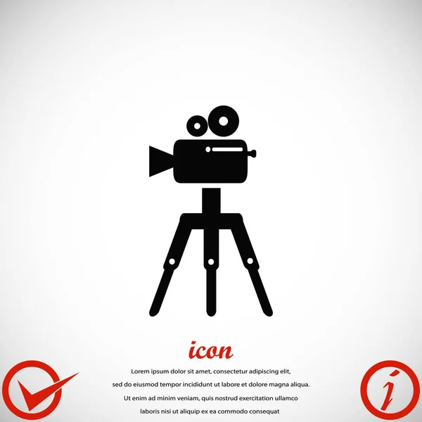 Video camera-icoontje — Stockvector