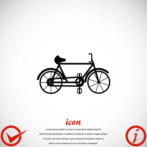 Bicicleta vector icono — Vector de stock