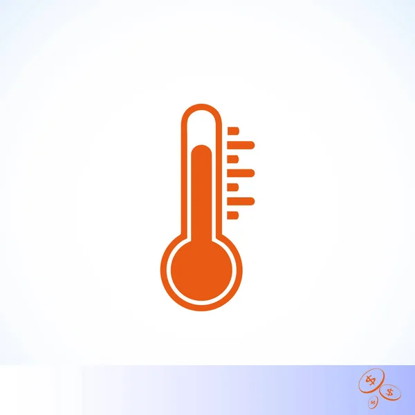 Ícone do vetor do termômetro — Vetor de Stock