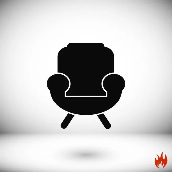 Fauteuil pictogram vector — Stockvector