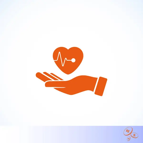 Hands of the heart icon — Stock Vector