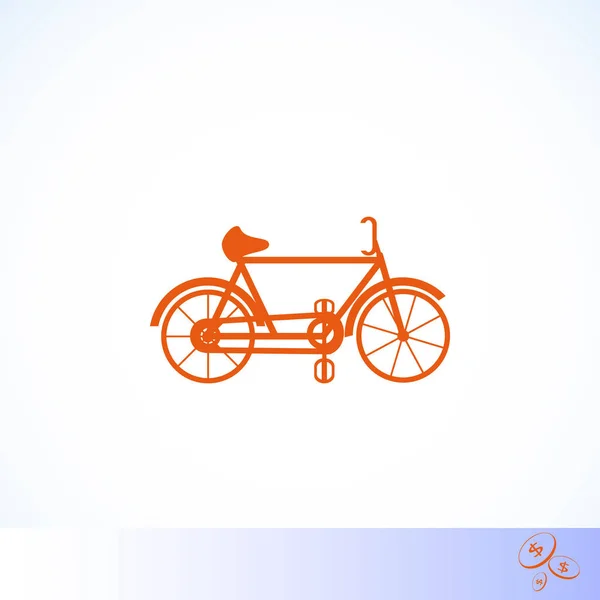 Bicicleta vector icono — Vector de stock