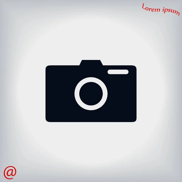 Photo caméra vectoe icône — Image vectorielle