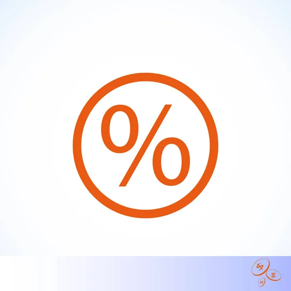 Percent icon vector — Stock Vector