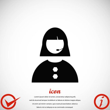 Kadının yüz simgesi