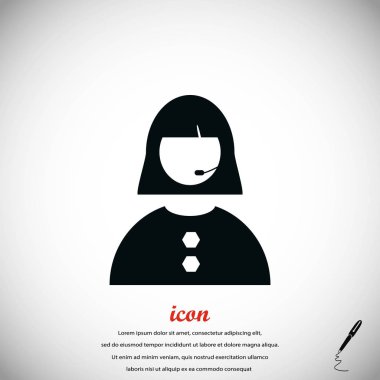 Kadının yüz simgesi