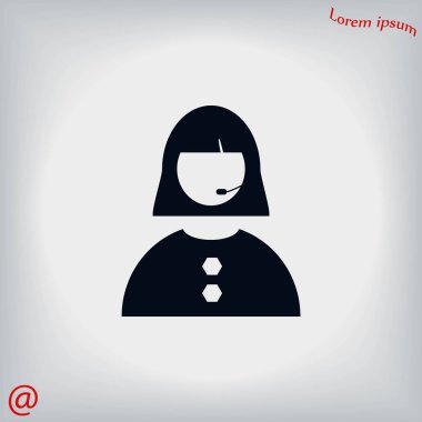 Kadının yüz simgesi