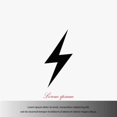 Yıldırım simge vektör