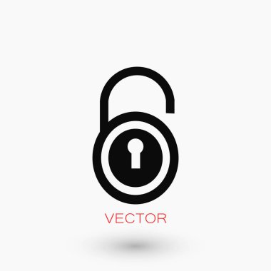 Kilit simge vektör
