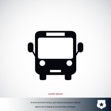 otobüs simge vektör