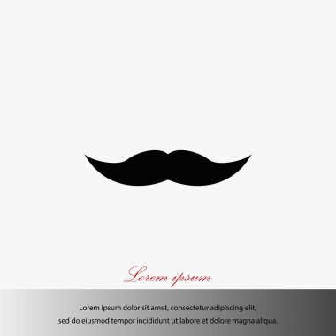 Bıyık simge vektör