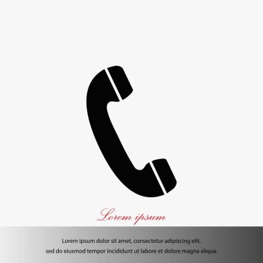 telefon alıcısı vektör simgesi