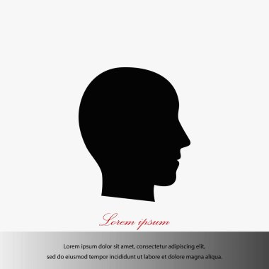 Kafa vektör simgesi