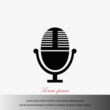vektör mikrofon simgesi