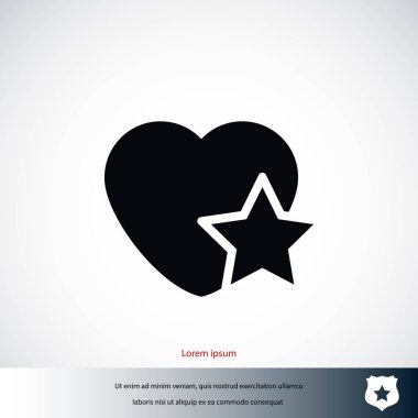 kalp yıldız simgesi