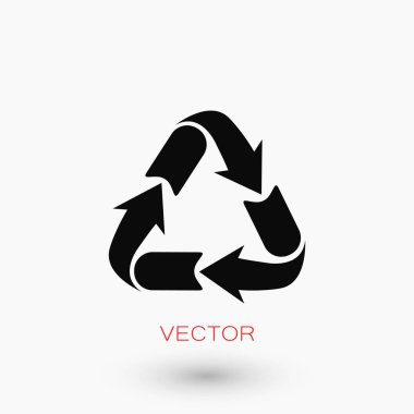 geri dönüşüm işareti simgesi