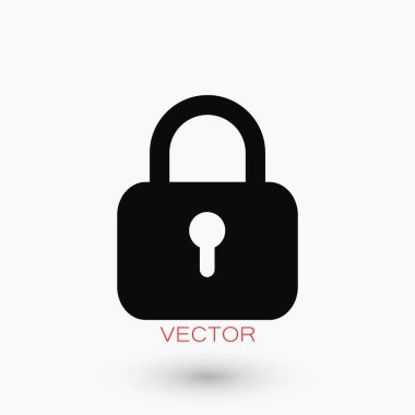 asma kilit simgesi vektör