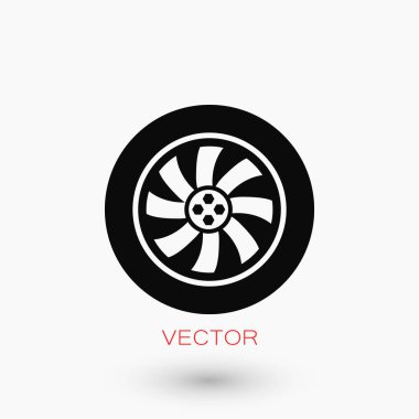 tekerlek vektör simgesi