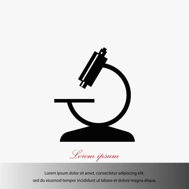 Mikroskop simge vektör