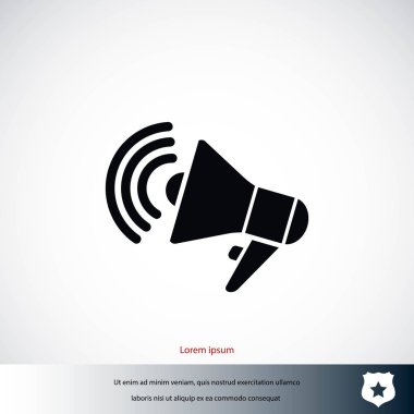 Hoparlör simgesi vektör