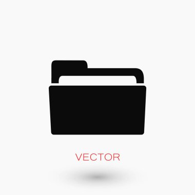 klasör simge vektör