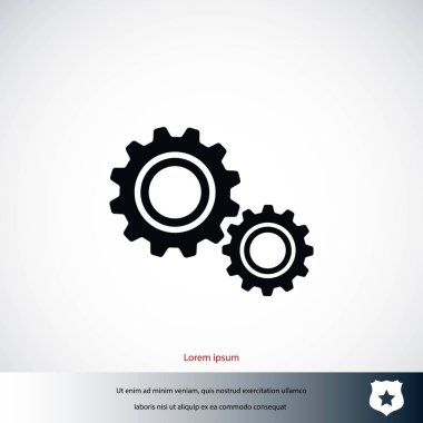 dişli simge vektör