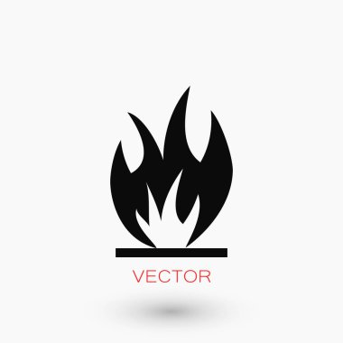 Yangın simge vektör