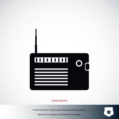 radyo simge vektör