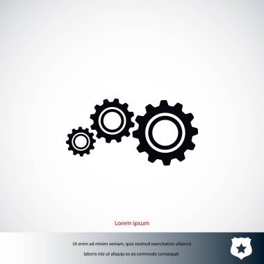 dişli simge vektör