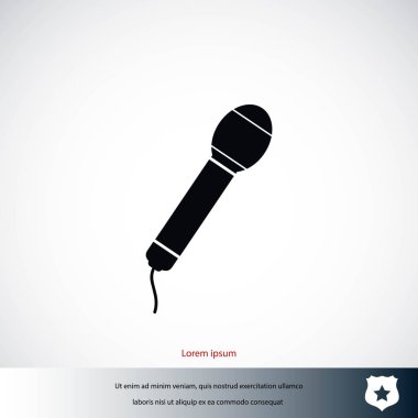 Mikrofon vektör simgesi