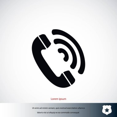 telefon alıcısı vektör simgesi