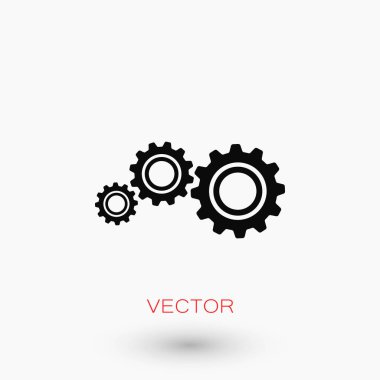 dişli simge vektör