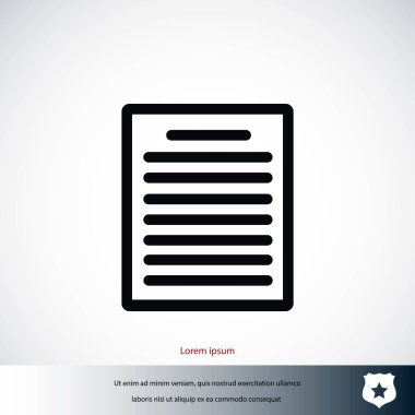 Kağıt simge vektör