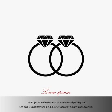 Yüzük vektör simgesi