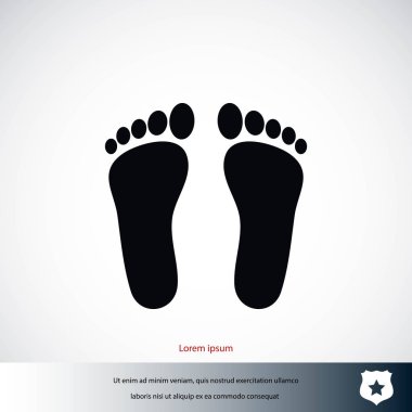 Ayak vektör simgesi