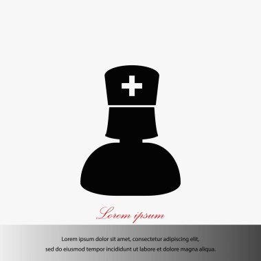 Hemşire simge vektör