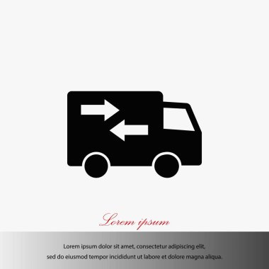 Teslimat vektör simgesi