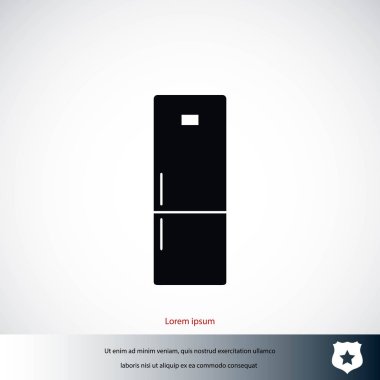 Buzdolabı simge vektör