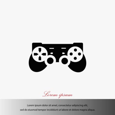 Oyun çubuğu simgesi. Vektör çizim