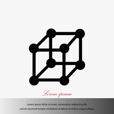  küp simge vektörü