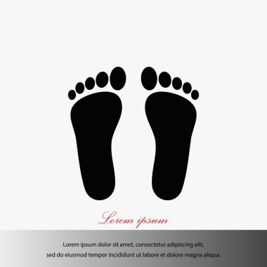 Ayak vektör simgesi