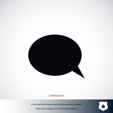 iletişimin bir düz simgesi