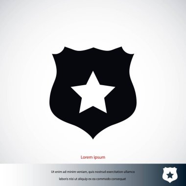 Kalkan işareti vektör simgesi