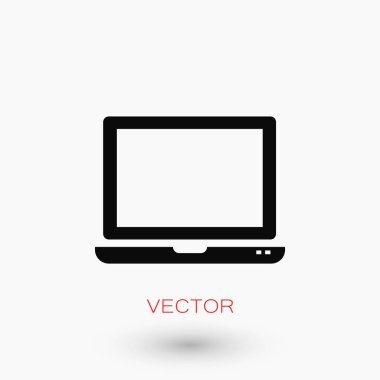 vektör monitör simgesini