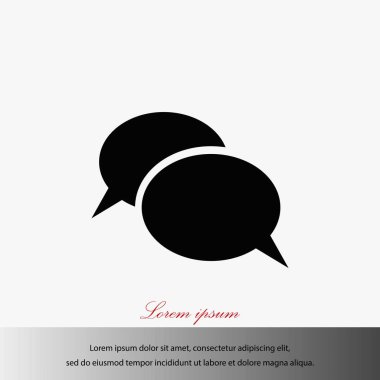 iletişimin bir düz simgesi